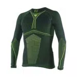 Dainese-D-CORE DRY TEE LS, Schwarz/Fluo-Gelb, Größe XS/