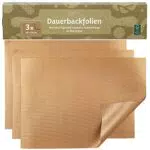 Dauerbackfolie 40x29cm: 3xPremium Backpapier Wiederverwendbar für Backofen und Grill Mehrweg Backpapier Antihaft