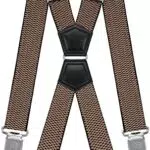 Decalen Hosenträger für Herren mit 4 Starken Clips X Form Lang Eine Größe Passt Alle Verschiedenen Farben