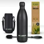 Delarus Edelstahl Trinkflasche - Auslaufsicher & Nachhaltig - 1000ml Isolierflasche für Kohlensäure, heiße & kalte Getränke