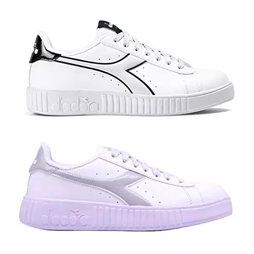 Diadora Damen Gymnastikschuh - Weiß Schwarz
