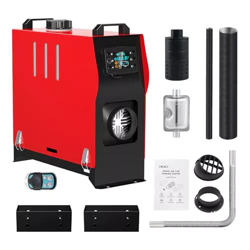 Dieselheizung All-in-One 5KW-8KW 12V / 24V Tragbare Diesel-Luft-Auto-Standheizung mit verbessertem LCD-Schalterdisplay und Fernbedienung