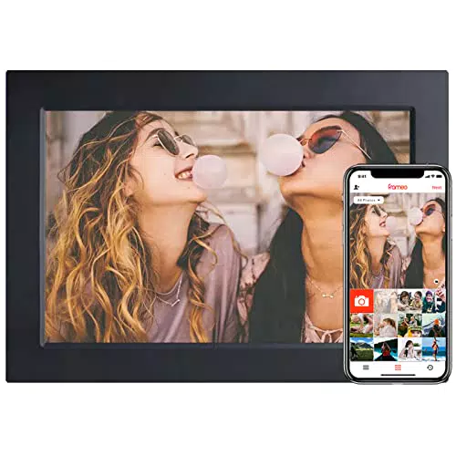 Elektronischer Fotorahmen mit WLAN und IPS Bildschirm - Digitaler Bilderrahmen 10,1 Zoll