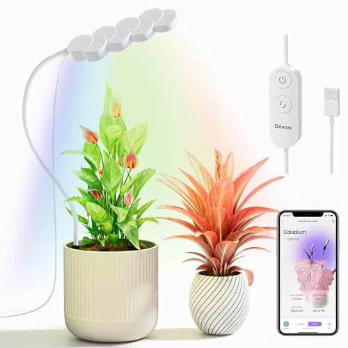 Diivoo Smart Pflanzenlampe Led Vollspektrum für Indoor-Pflanzen