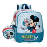 Disney Mickey Kindergartenrucksack - Blau - Polyester - 23x25x10 cm
