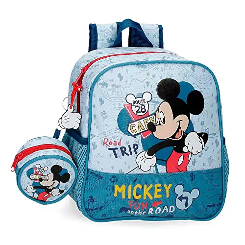 Disney Mickey Kindergartenrucksack - Blau - Polyester - 23x25x10 cm