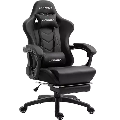 Dowinx Gaming Stuhl Ergonomischer Gamer Stuhl mit Lendenwirbelstütze