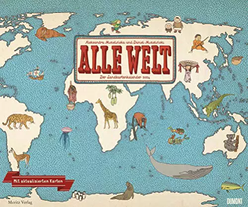 "DUMONT Wandkalender 2024 - 50 x 70 cm - Monatskalender für Geografie-Fans"