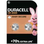 Duracell Specialty 2025 Lithium-Knopfzelle 3 V, 2er-Packung entwickelt für die Verwendung in Schlüsselanhängern