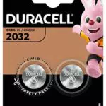 Duracell Lithium-Knopfzelle CR2032/DL2032 für Schlüsselanhänger, Waagen und Wearables