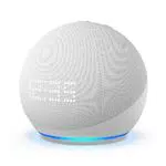 Echo Dot mit Uhr, Graublau + Meross Smart Plug, Funktionert mit Alexa - Smart Home-Einsteigerpaket
