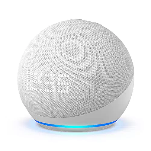 Echo Dot mit Uhr, Graublau + Meross Smart Plug, Funktionert mit Alexa - Smart Home-Einsteigerpaket