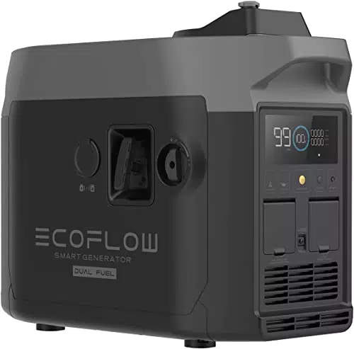EF ECOFLOW Dual Smart Generator - Tragbarer Benzin und Propangas Generator - 1800W AC Output - Stromaggregat für Delta Pro & Delta Max