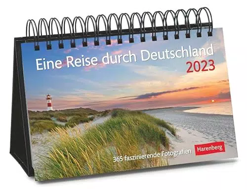 Eine Reise durch Deutschland Premiumkalender 2023. Tages-Tischkalender zum Umklappen