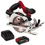 Einhell Akku-Handkreissäge TE-CS 18/165-1 Li Power X-Change - 18V Ø165mm Sägeblatt, werkzeuglose Einstellung, inkl. Akku und Ladegerät.