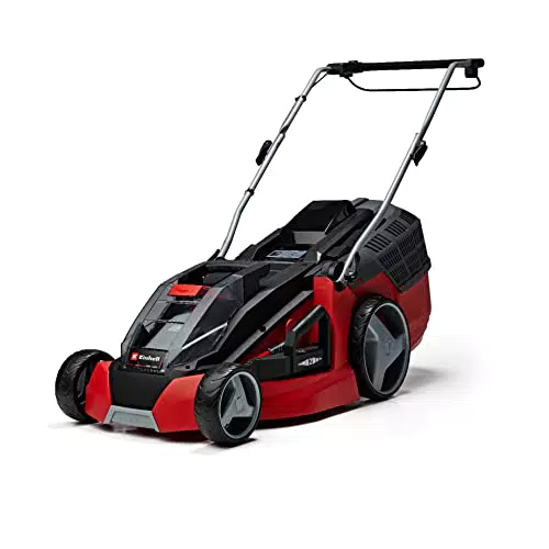Einhell Akku-Rasenmäher GE-CM 43 Li M Kit Power X-Change Brushless Mulch-Kit 63L Fangkorb Schnitthöhe 25-75 mm