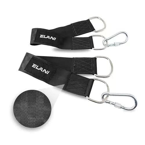 Elani - Robuster Gurt Karabiner für Türrahmen und Turnringe - 40cm Lang