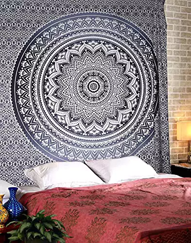 ele ELEOPTION Wandteppich Indian Mandala Wall Hanging Hippie Tapestry Wanddeko für Kinderzimmer Wohnzimmer Schlafzimmer auch als Yogamatte Picknickdecke Strandtücher