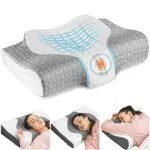 Elviros Orthopädisches Kissen aus Memory Foam, Kopfkissen Nackenschmerzen