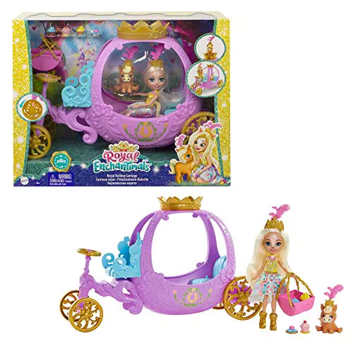 Enchantimals GYJ16 - Spielset Rollende Kutsche für Prinzessinnen