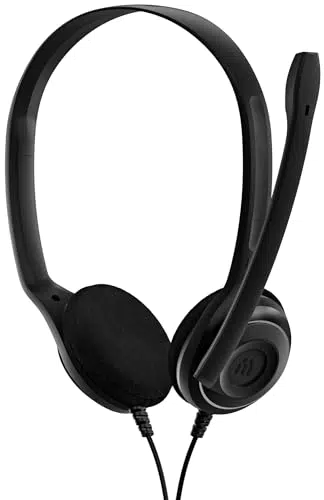EPOS B-On-Ear-Stereo Headset mit Kabel für PC, Laptop & Mac - Inline-Steuerung & Mikrofon-Rauschunterdrückung
