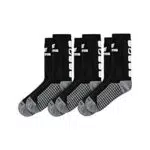 Erima Unisex Pakke med 3 klassisk 5-c Socken, Schwarz/Weiß