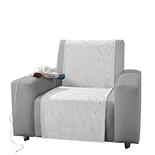 Schonbezug für Sessel und Sofa - Weiß - Größe 100x200 cm - Schutz vor Schmutz