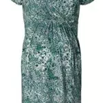 ESPRIT Damen Kleid mit Stillfunktion und kurzem Ärmel, Allover Print - Pastellblau