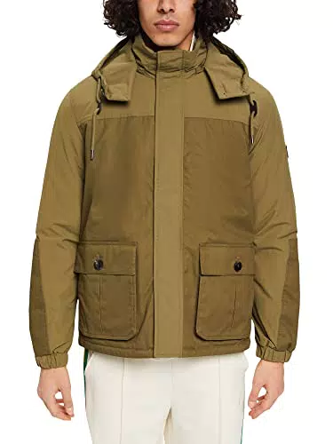 ESPRIT Utility-Jacke mit abnehmbarer Kapuze