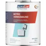 EUROLUB Nitroverdünnung - Hochwertiger Verdünner für Lacke, 1 Liter