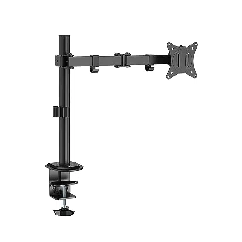 Ewent Ew1510 Monitor-Halterung für 13-27 Zoll Bildschirme - Schwenkarm, VESA, Ergonomisch - Schwarz