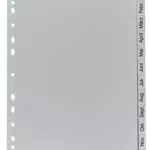 Exacompta Recycling Kunststoff-Register für DIN A4 - Januar-Dezember Taben - Blauer Engel