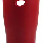 Exacompta ECOBIN Papierkorb 15 Liter mit Griffen - Modernes Design in karminrot
