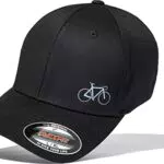 Fahrradmütze für Herren - Rennrad Cap für Mountainbike - Flexfit Cap - Schwarz