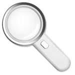 Fancii 5-Fach Vergrößerungsglas LED Handlupe mit Licht