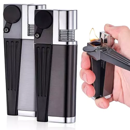 Aufblasbares Feuerzeug aus Metall - Winddicht und nachfüllbar - Ideal als Geschenk