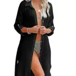 Strandkleid Damen Sommer - Langer Strandtunika Bikini Cover Up