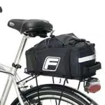FISCHER 2in1 Gepäckträgertasche, Uni, Schwarz