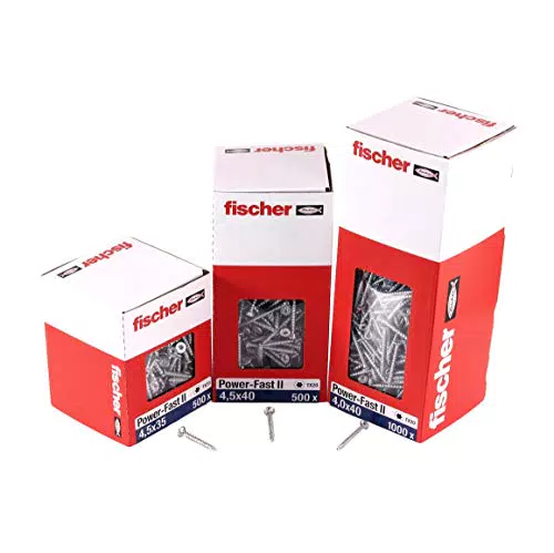 fischer PowerFast II PTF 3, 0 x 12, Spanplattenschraube mit Vollgewinde