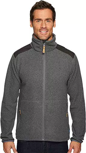 Fjällräven Herren Fleecejacke Sten, Dark Grey 81765-030