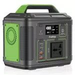Fokky Tragbare Powerstation 185Wh Solargenerator, 200W AC Ausgängen Kompatibel mit EU- und UK-Steckern