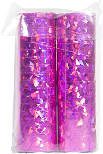 Folat Serpentines Holograph Pink - Partydeko für besondere Anlässe