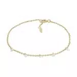 FOSSIL Damen Armband Sadie aus 14K Vergoldetem Messing