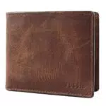 Fossil Brieftasche für Herren Derrick, Leder Bifold braun 11