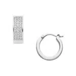 Fossil Ohrringe Für Frauen, 15.4mm X 5mm Silber Edelstahl-Ohrringe