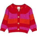 Fred's World by Green Cotton Baby - Baby Cardigan für Jungen mit gestreiftem Strickmuster