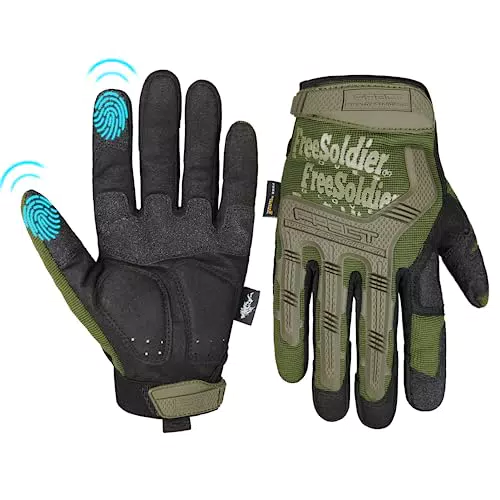 FREE SOLDIER Outdoor Handschuhe Vollfinger Taktische Handschuhe Herren Motorradhandschuhe mit gepolstertem für Fahrrad Airsoft Militär Paintball und andere Outdoor Aktivitäten