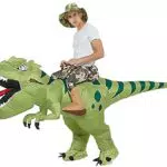Aufblasbares Dinosaurierkostüm für Erwachsene - Ideal für Halloween und Partys