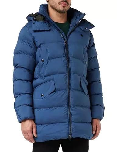G-STAR RAW Herren G-Whistler Padded Hooded Parka, Blau
