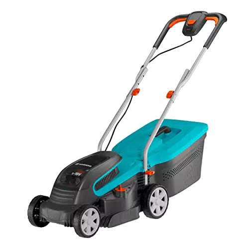 Gardena Akku-Rasenmäher PowerMax 32/36V mit 2 x 18V Akku - 32 cm Schnittbreite, 30 l Fassungsvolumen